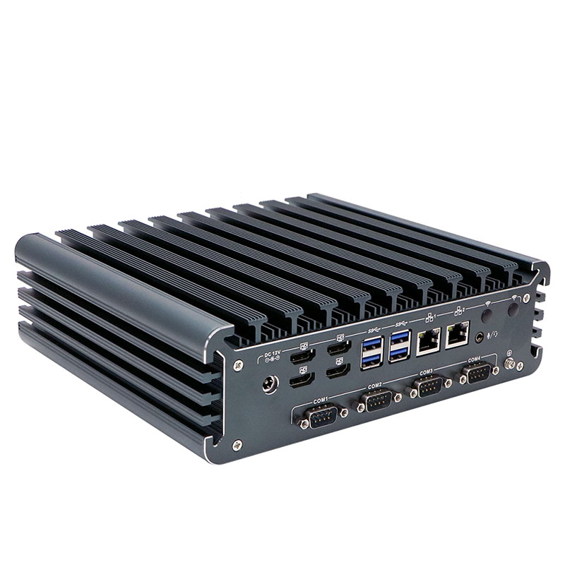 12th13th Intel Gen Core i3 i5 i7 Industrial Embedded Computer Dual DDR5 Ram 4 COM 4 HDMI Display IBOX-3226