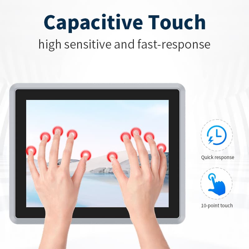 15 Inch Industrial Touchscreen Computer with Intel Core i5-8260U and IP65 Front Panel
