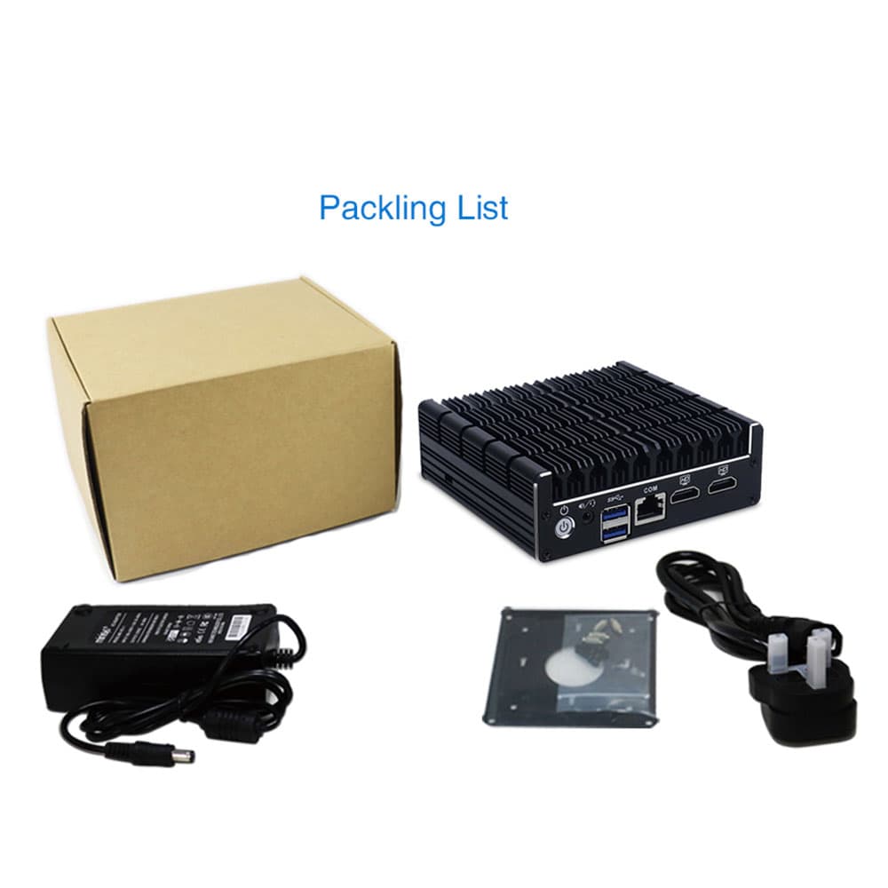 Small NUC Industrial Computer With 4 Gigabit Ethernet LAN 2 USB 2.0 Ports Selling Points