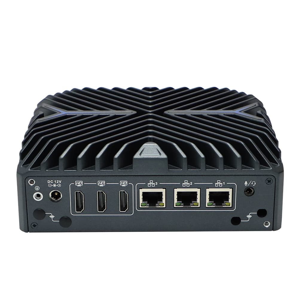 12th Gen i7 Industrial Computer Intel Alder Lake U Deca-Core with 4 lan