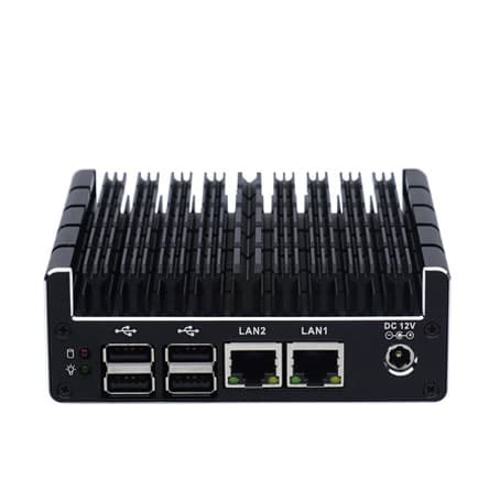 Small NUC Industrial Computer With 4 Gigabit Ethernet LAN 2 USB 2.0 Ports