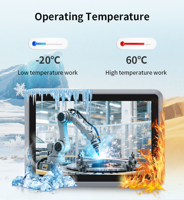 21.5 Inch Industrial All In One Computer With Capacitive Touch Display and Wide Temperature Support in Full Aluminum Alloy