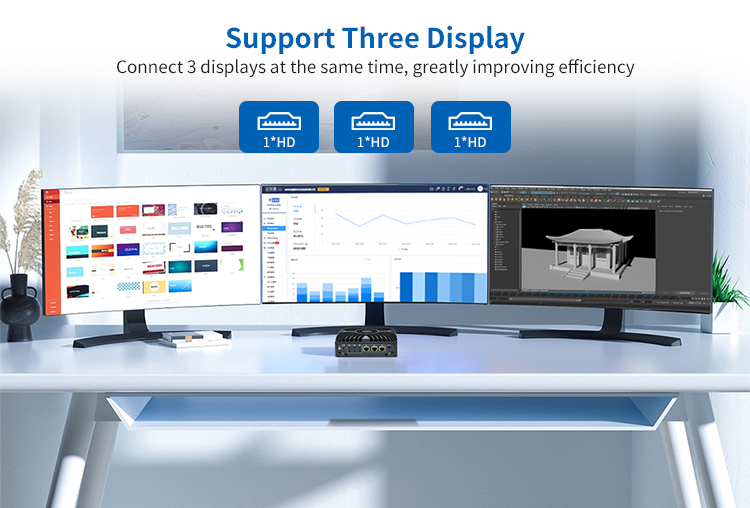 Fanless Industrial Edge Computers 2 Rs232 For Continuous 24/7/365 Operation