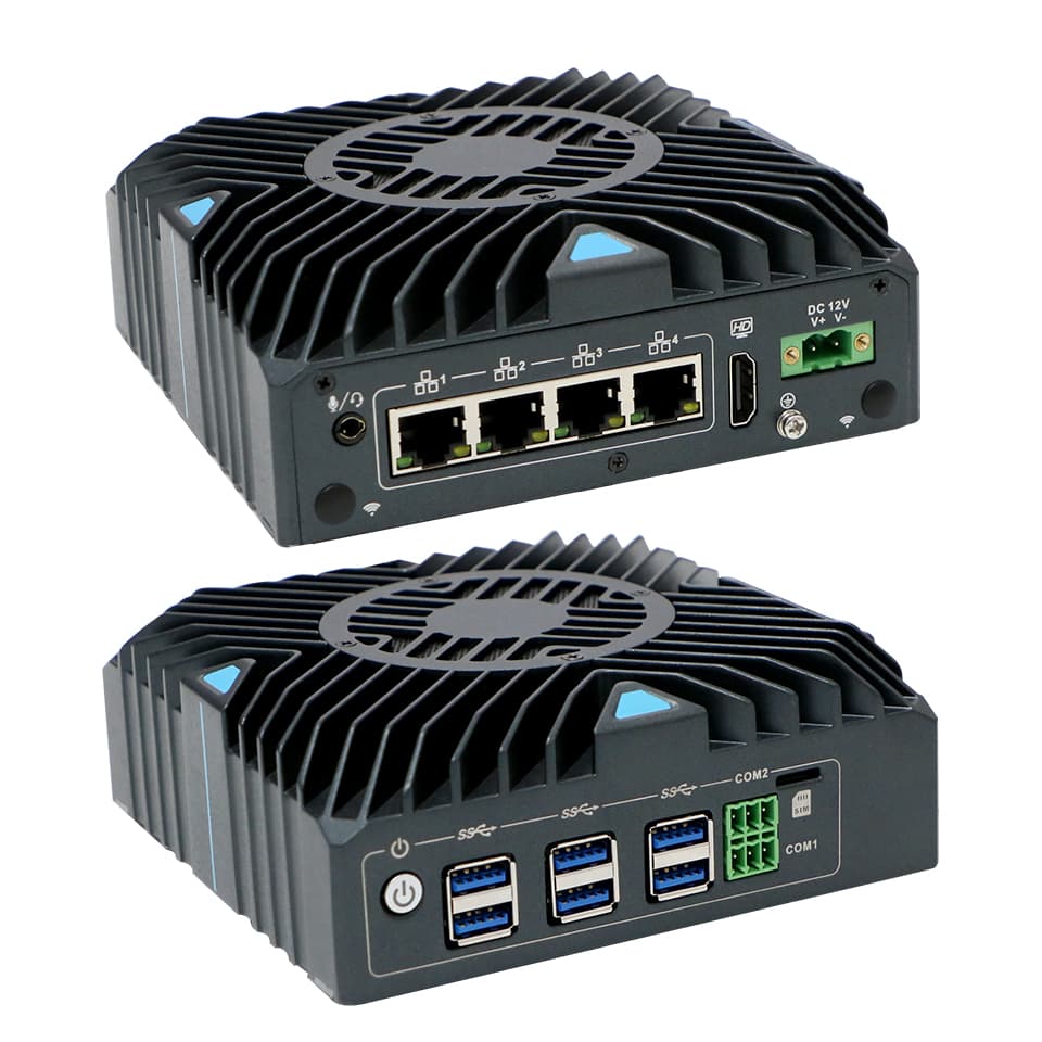 custom AGV Solution Industrial Linux Computer 4 Intel Gigabit LAN 9-36V Wide Voltage Intel 10th Gen Core i7 online