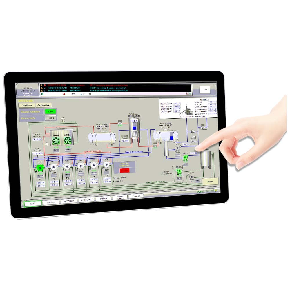 15.6 Inch Capacitive Touch Panel PC IP65 Waterproof Intel Core i7 Fanless All-in-One PC
