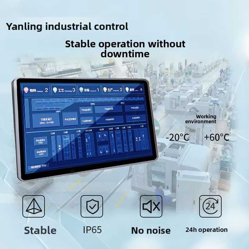 21.5 inch Industrial Panel Computer IP65 Waterproof Intel Core i7 Fanless PC