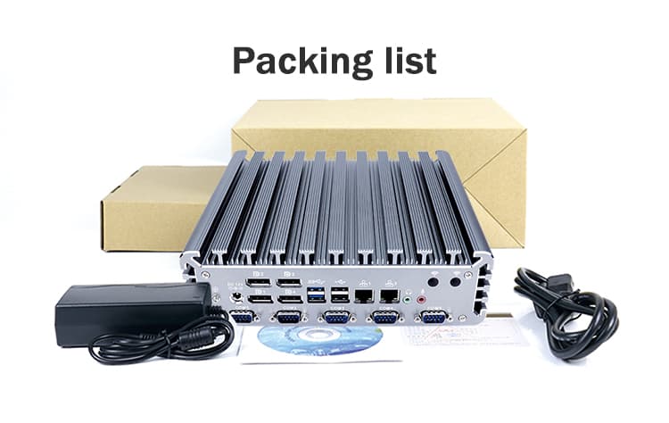 4-display splitting industrial desktop computer