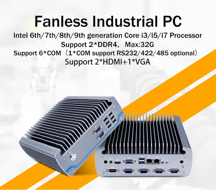 Fanless industrial desktop PC