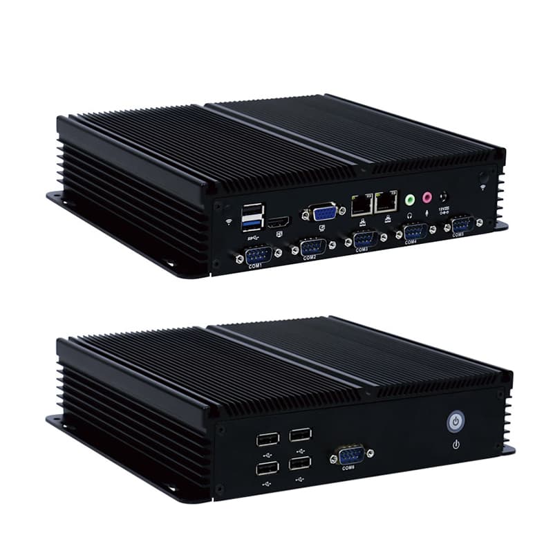 custom Fanless IPC Industrial Computer 6 COM Ports Dual LAN Intel J1900 Quad Core online