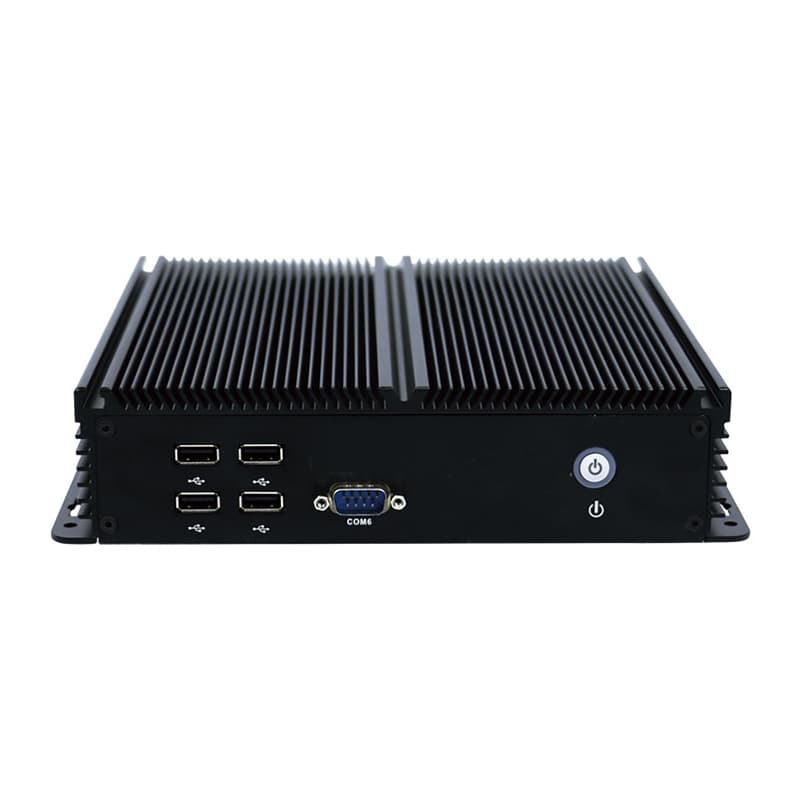 Fanless IPC Industrial Computer 6 COM Ports Dual LAN Intel J1900 Quad Core