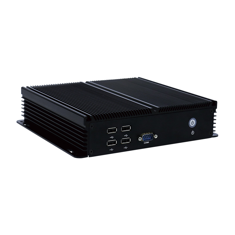 Intel Core i5 Industrial Computer 6 COM Ports Fanless IPC With Dual Intel LAN
