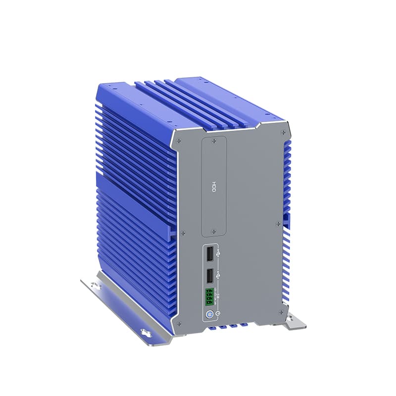 Fanless i7 Industrial Computer with 12th Gen Core, Dual Storage, and Wide Voltage Support