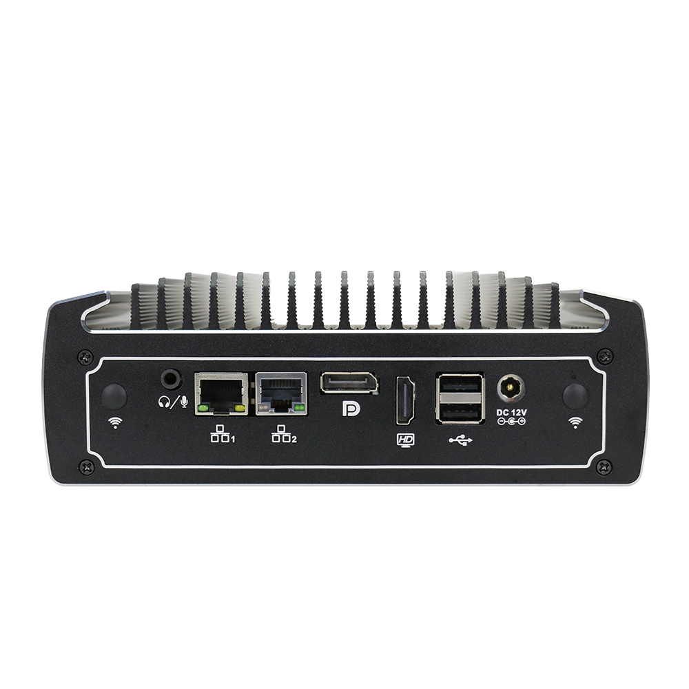 Fanless Industrial Mini Computer Intel Core i7 Dual LAN TPM 2.0 Security Nano N15