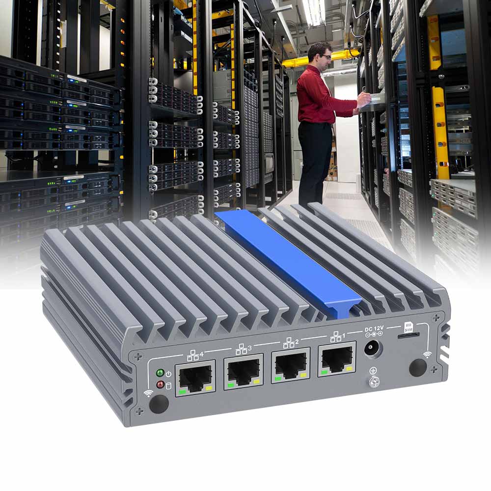 2.5G Quad LAN Small Industrial Computer Intel 12th Gen