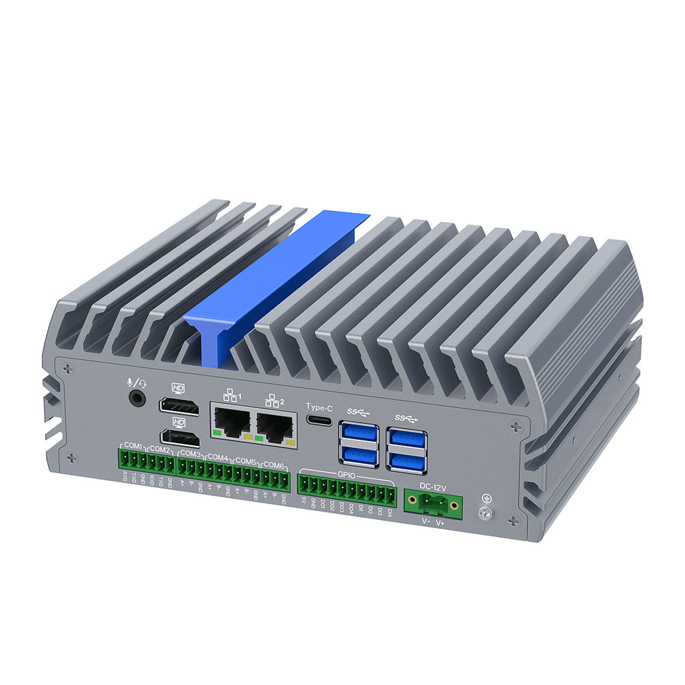 Fanless 12th Gen Intel N100 Small Industrial PC DDR5 4800MHz Triple Display