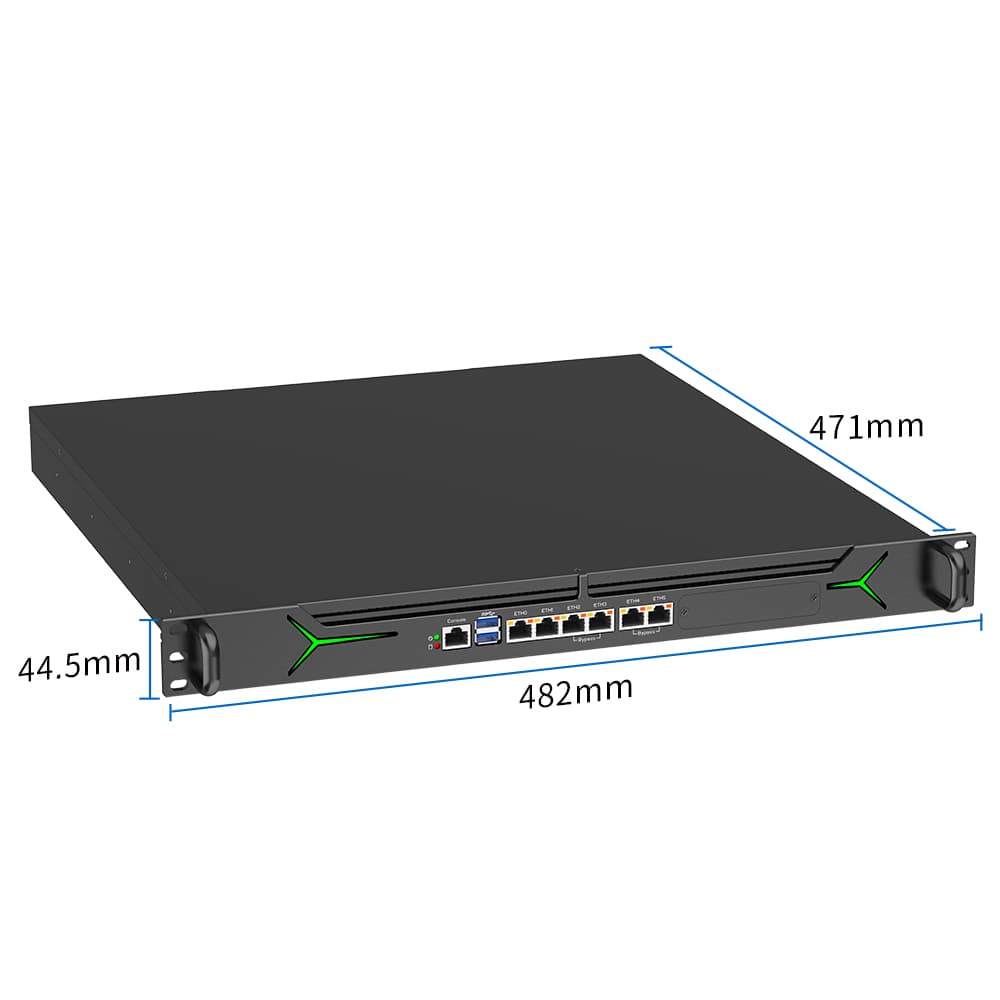 Network Security Platform Industrial Rackmount Computer 6 Intel LAN 12th/13th Gen Intel Core