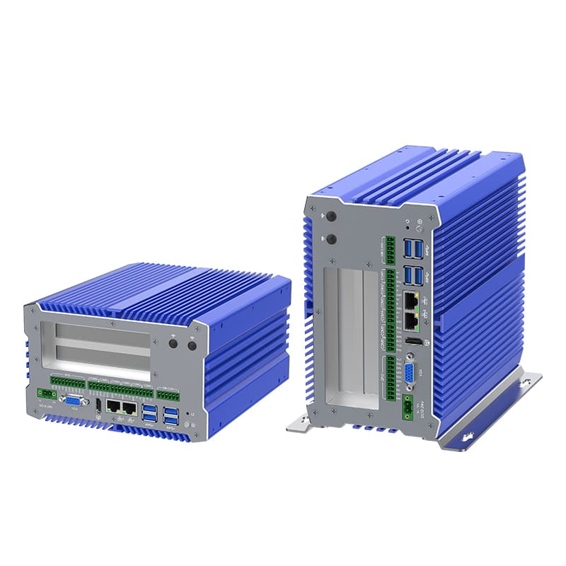 Fanless i7 Industrial Computer with 12th Gen Core, Dual Storage, and Wide Voltage Support