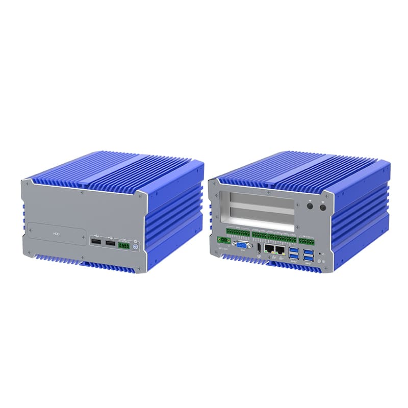 Fanless i7 Industrial Computer with 12th Gen Core, Dual Storage, and Wide Voltage Support