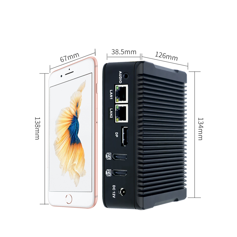 4K Triple Display Industrial Mini PC Applications