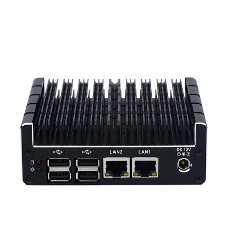 Micro Firewall Appliance NUC Industrial Computer Fanless J3060 Mini PC with Dual Intel LAN & Dual HDMI Display
