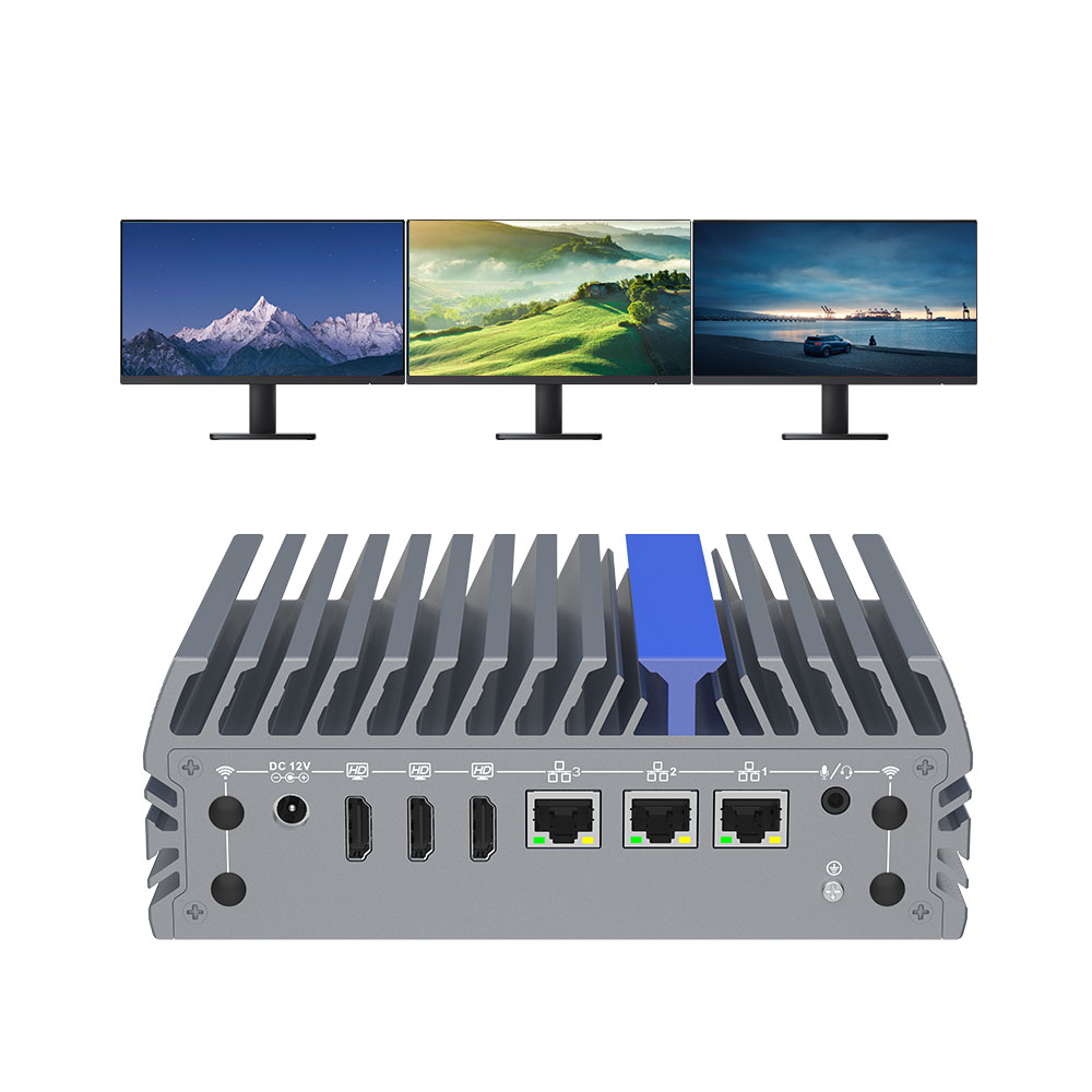 2.5G LAN Core i7 Industrial Mini PC 12th Gen Intel Fanless Embedded Computer IEXP-502