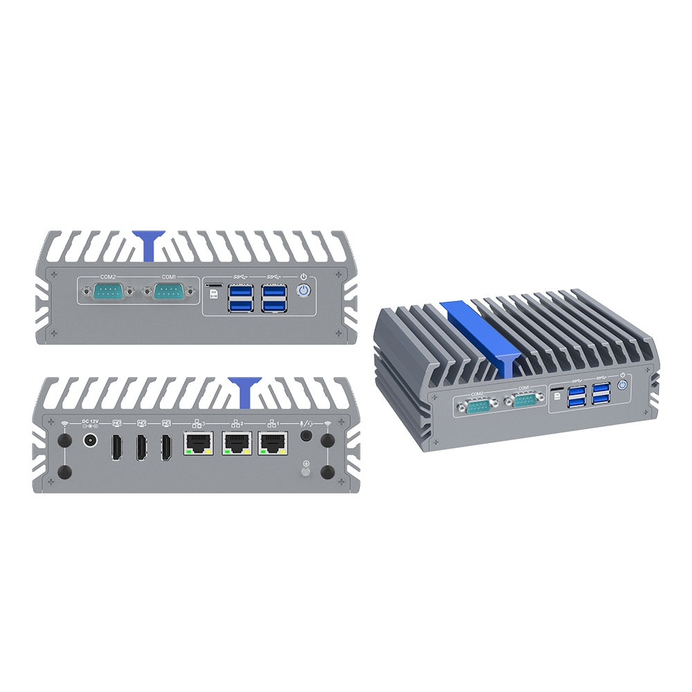 2.5G LAN Core i7 Industrial Mini PC 12th Gen Intel Fanless Embedded Computer IEXP-502